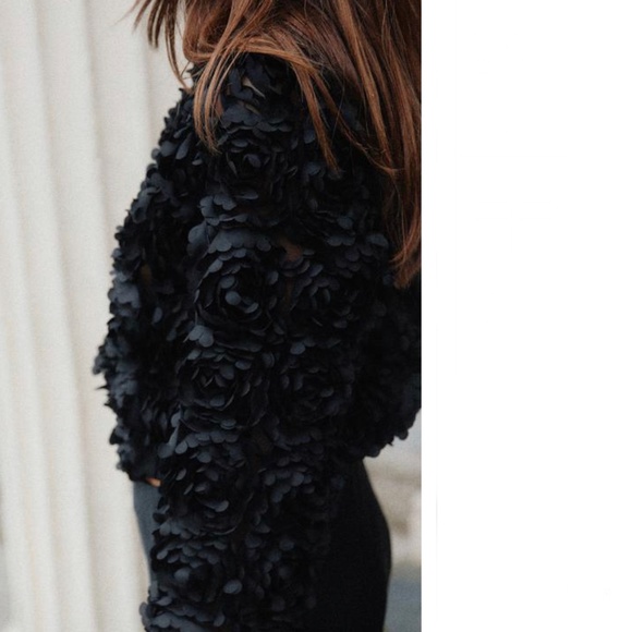 Zara STRUCTURED FABRIC JACKET - Picture 9 of 9